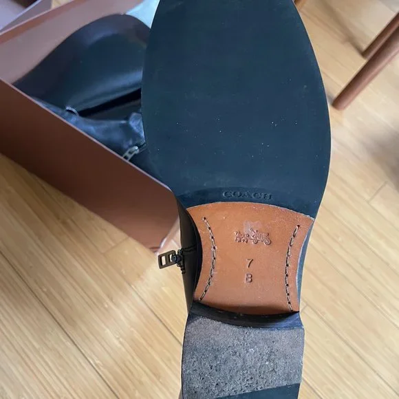 Coach Eva Leather Knee-High Classic Riding Boot - Picture 4 of 8